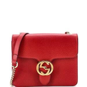Gucci Interlocking Shoulder Bag Leather #229553G95B